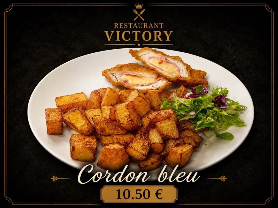 Cordon bleu s opekanými zemiakmi